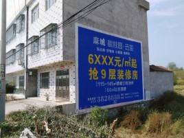 富川墙体广告质量分析