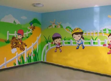 富川幼儿园墙体彩绘制作流程及注意事项