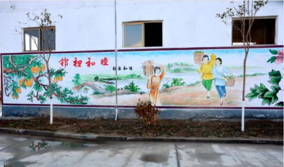 富川乡镇文化墙 乡风文明焕发新活力